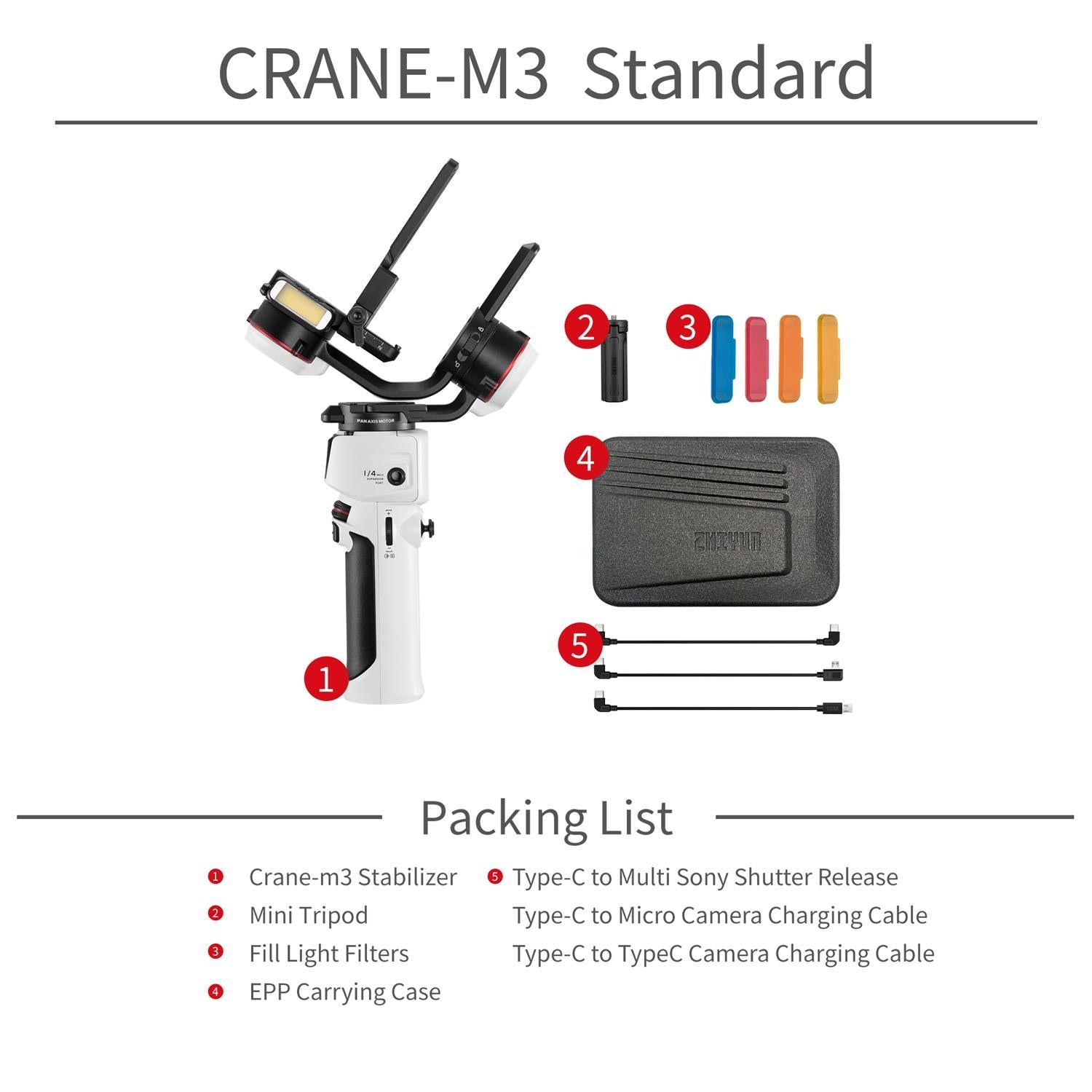 ZHIYUN CRANE M3 三軸スタビライザー ジンバル - その他